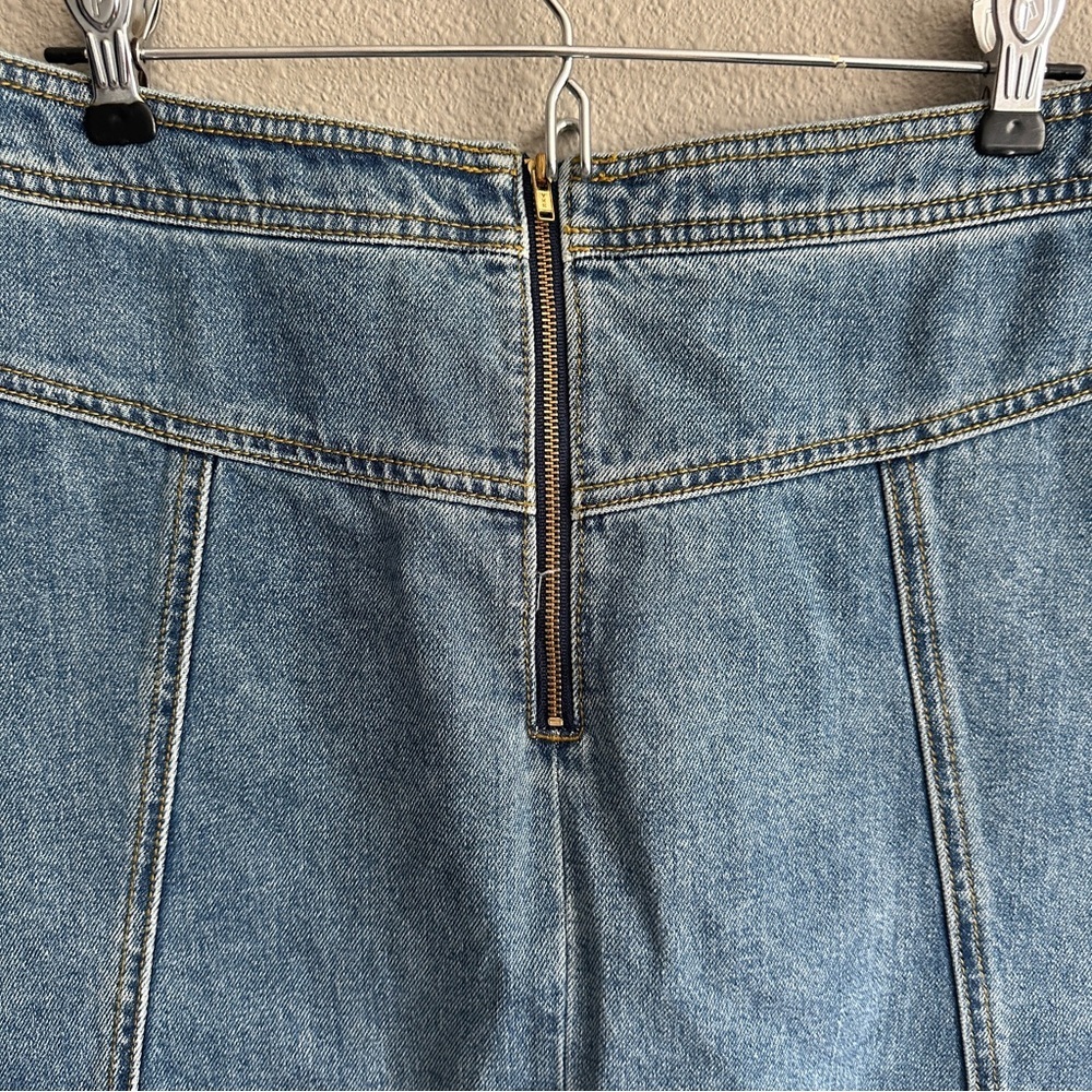 CAbi Blue Denim Mini Skirt - Picture 5 of 11